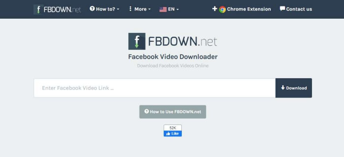 Free Facebook Video Downloader FBdown