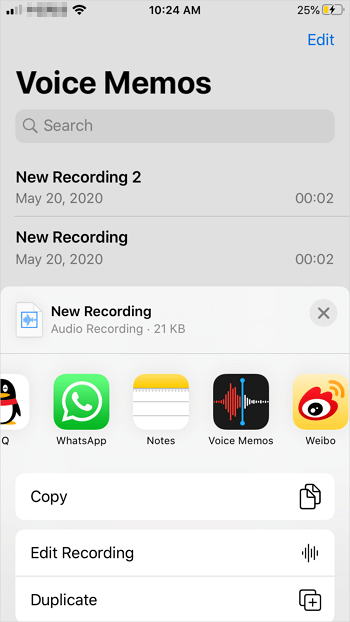 How to share voice memos on iPhone