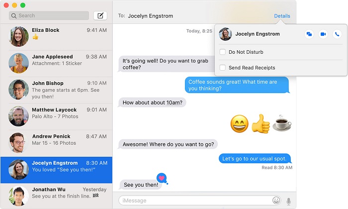 Sync messages on Mac