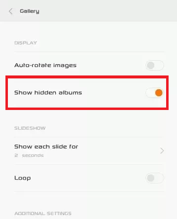 how to view hidden pictures on Android