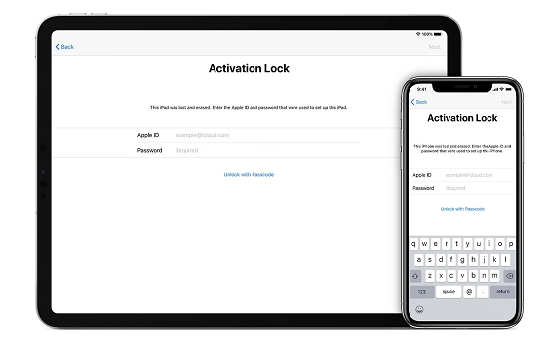Activation Lock Screen