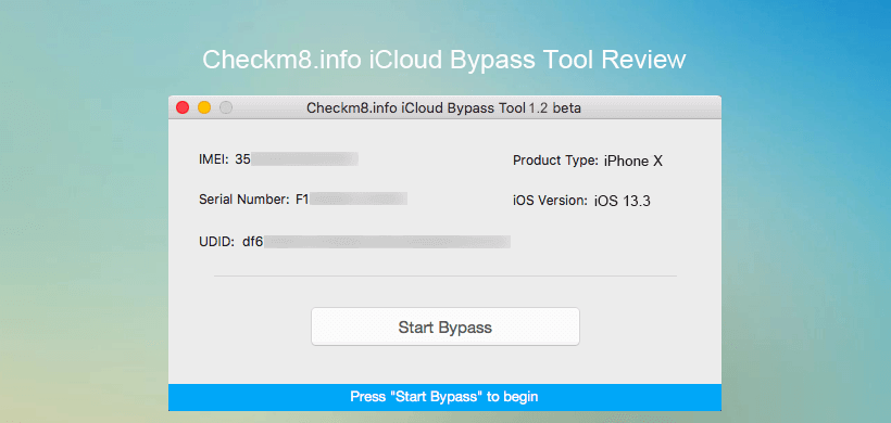 Check8m iCloud Bypass Tool