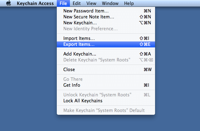 How to export passwords on iPhone via Keychain Access