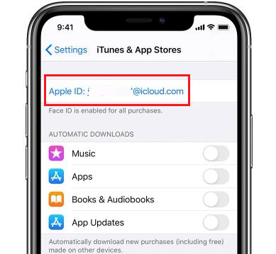 Find Apple ID from iTunes and App Store