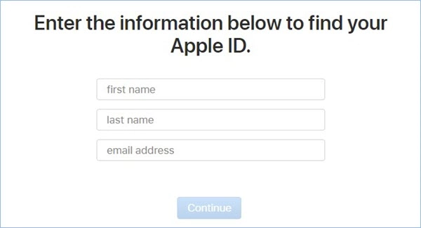 Find Apple ID through web page-2