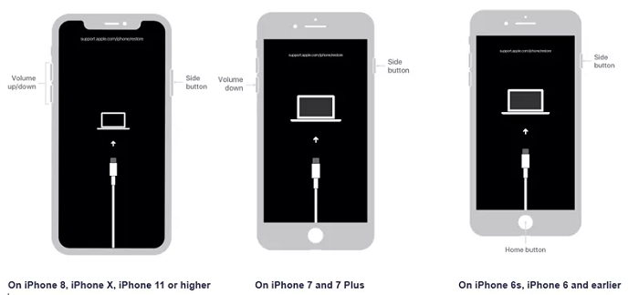 Put iPhone in recovery mode