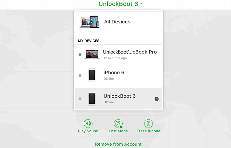 Remove the Find My iPhone feature remotely