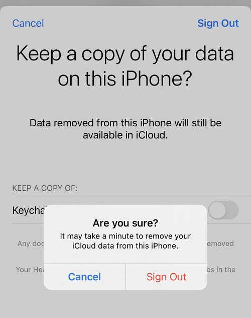 Sign-out-apple-id