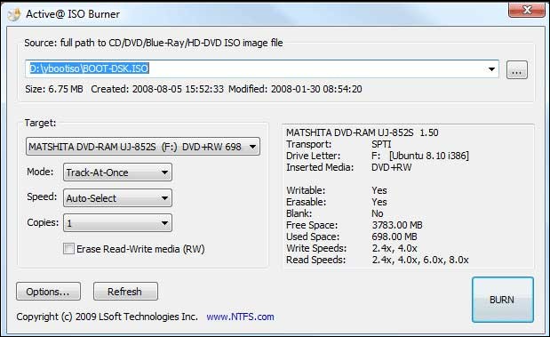 active iso burner