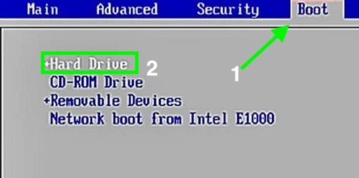 boot menu