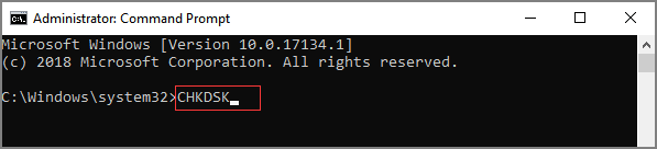 chkdsk window