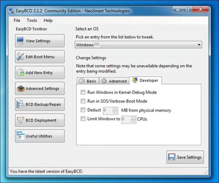 EasyBCD Repair Tool