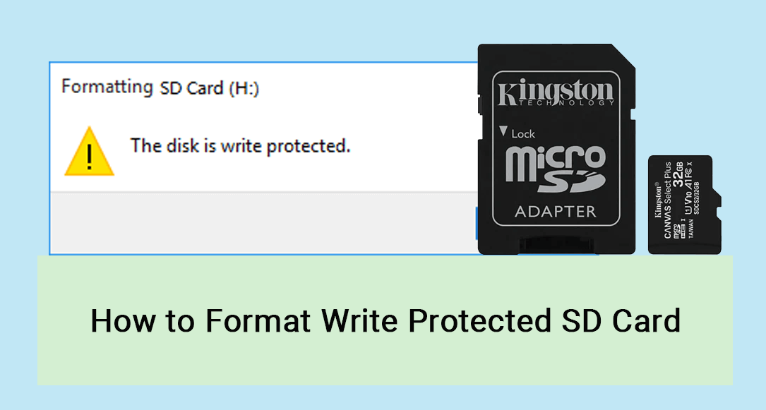 Format write protected SD card