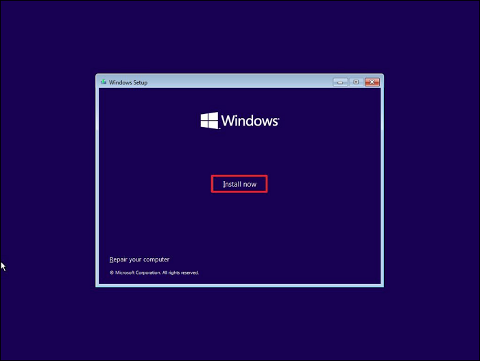 install windows