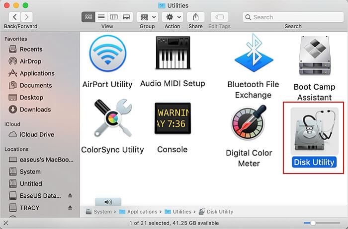 disk utility