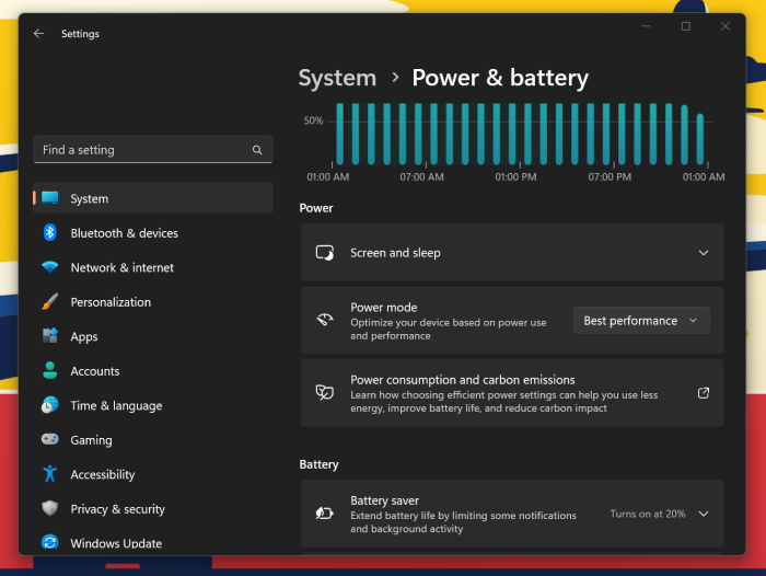 high performance mode