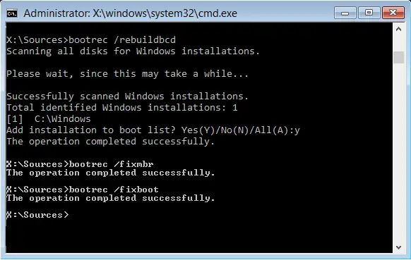 rebuild BCD