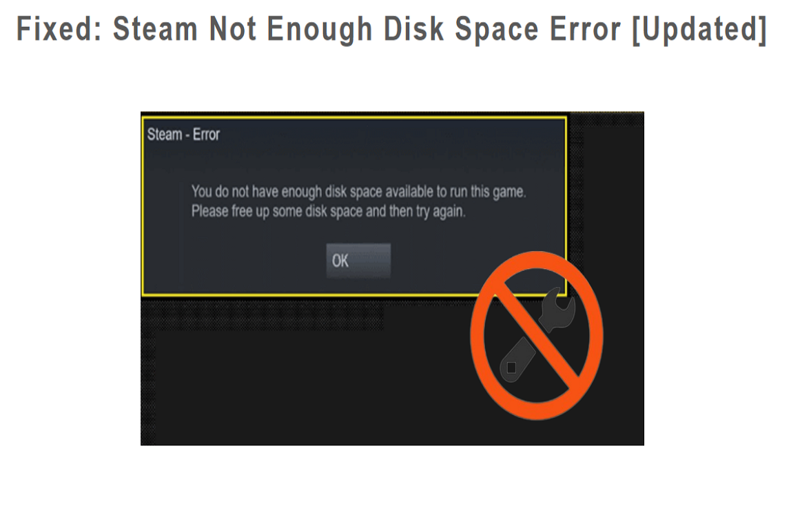 steam not enough disk space