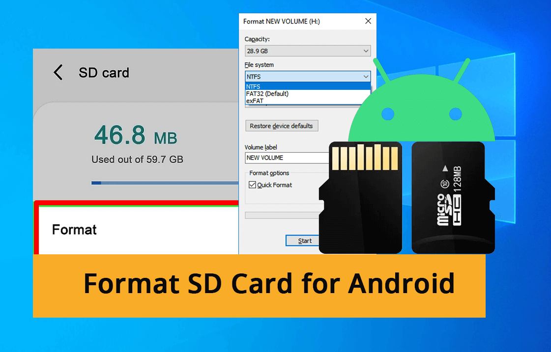 Format SD card android theme