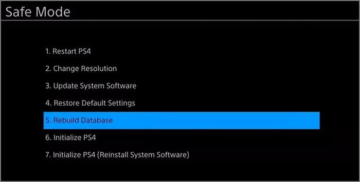 ps4-rebuild-databse