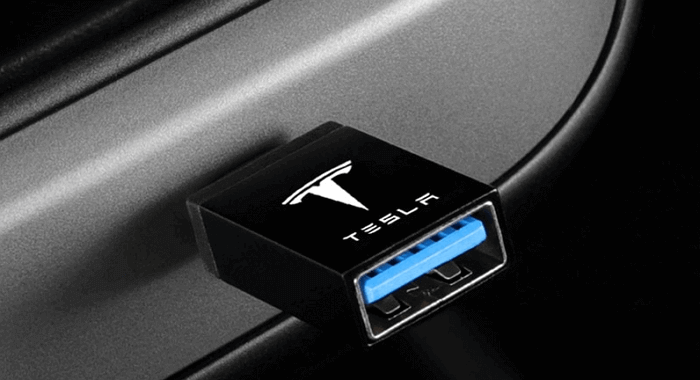 connect usb to tesla