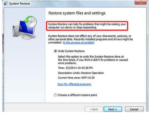 recover files after system restore windows 7