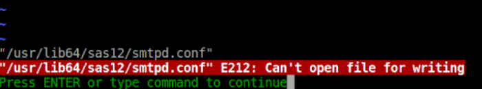 can't open file for writing in Vim