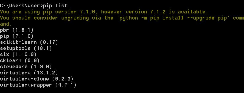 running pip