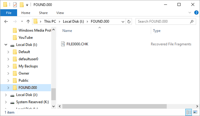 CHK file.