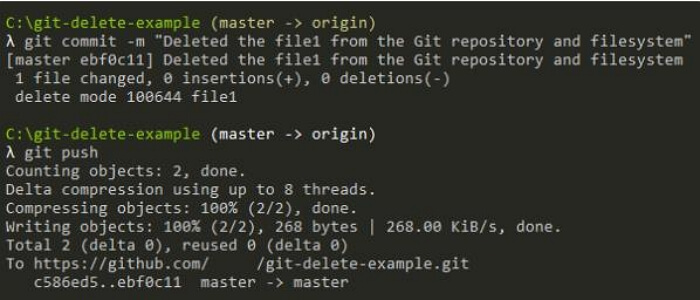 committing changes in git