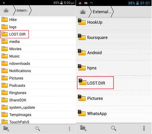 what is lost.dir