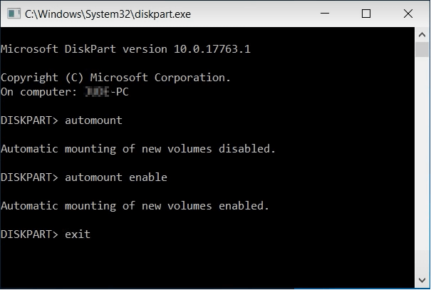 Mount external hard drive to make it show up