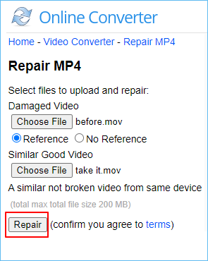 repair corrupted MOV