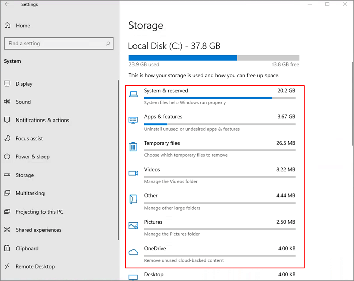 Windows 11 size - overview