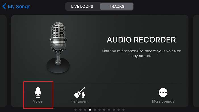 Choose Audio Recorder