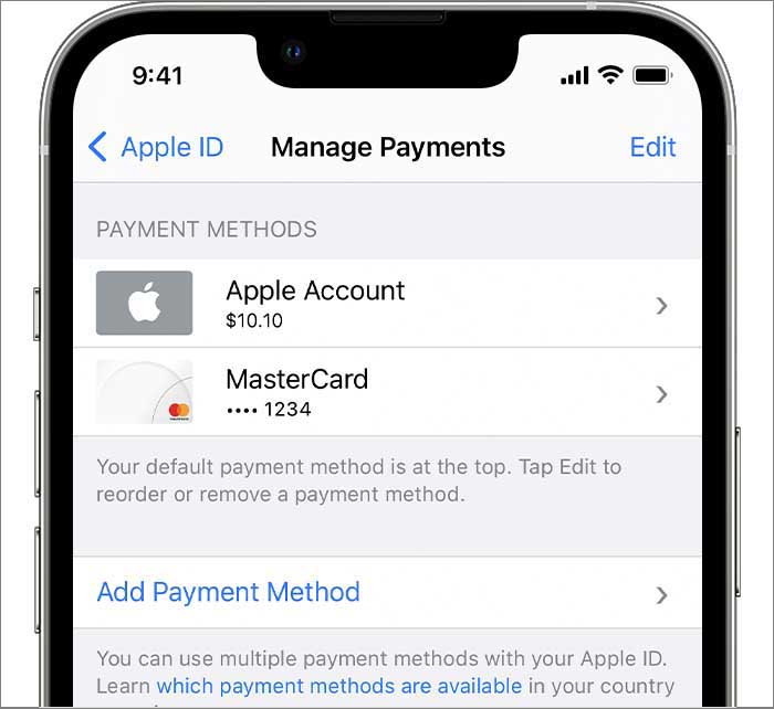 Manage payments