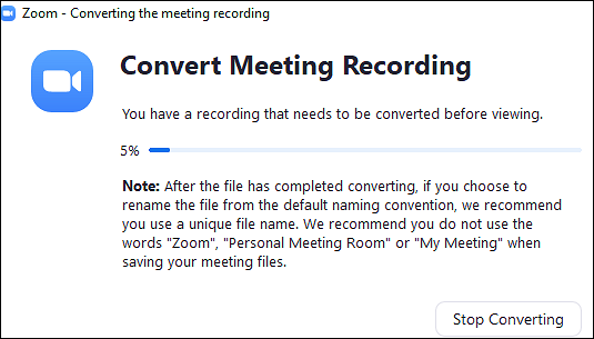 convert zoom meeting