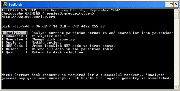 mac ntfs data recovery - testdisk
