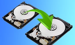 Transfer data from one hard drive to another