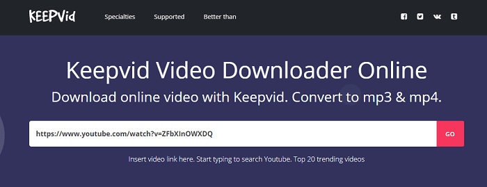 How to download YouTube videos on Mac - Use Keepvid