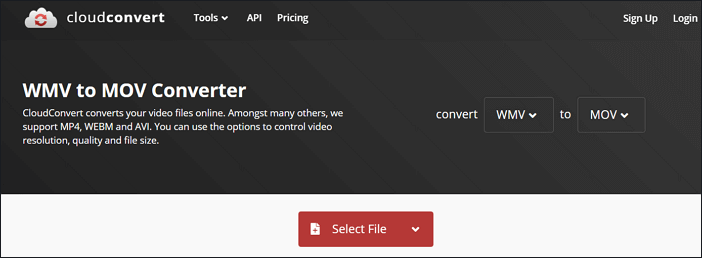 Convert WMV to MP3 with Cloudconverter