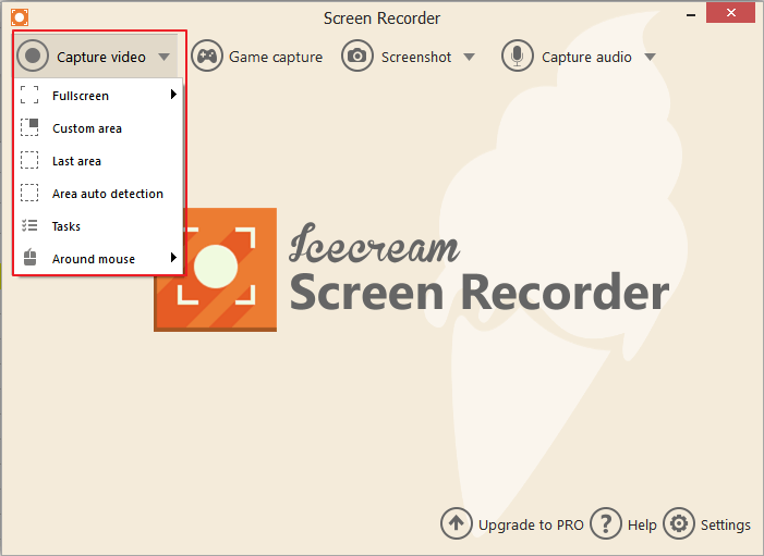 Open Icecream Screen Recorder
