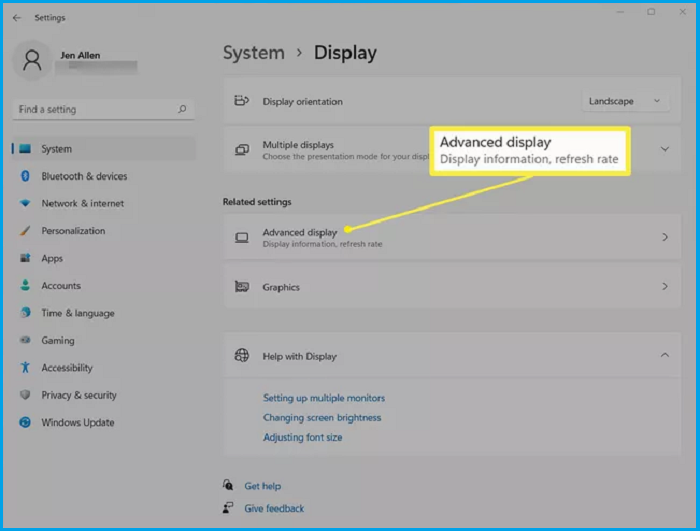 Go to the advanced display setting to check your VRAM.