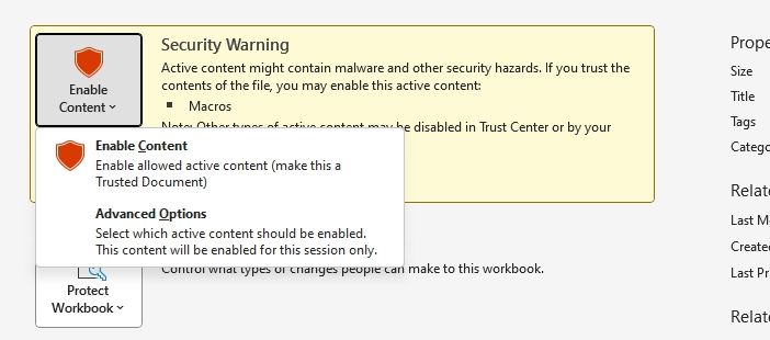 Advanced Option for Macro
