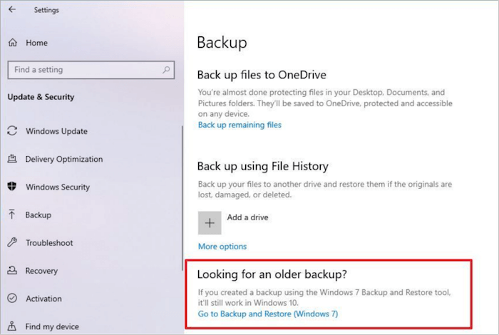 click on Backup and Restore (Windows 7)