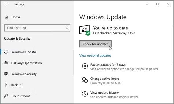 check windows updates