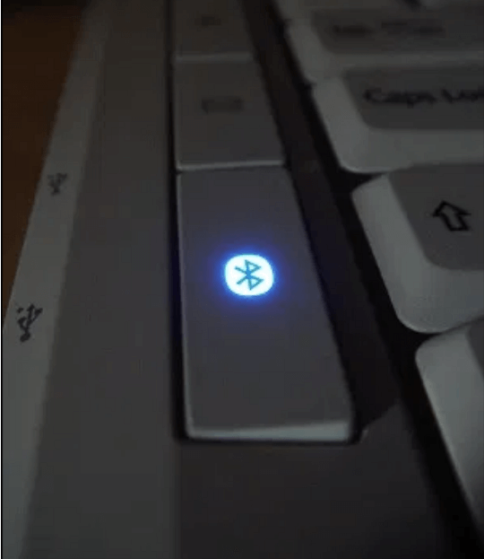 bluetooth through keyboard