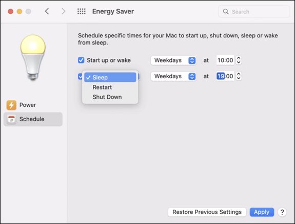 turn off sleep mode on Mac