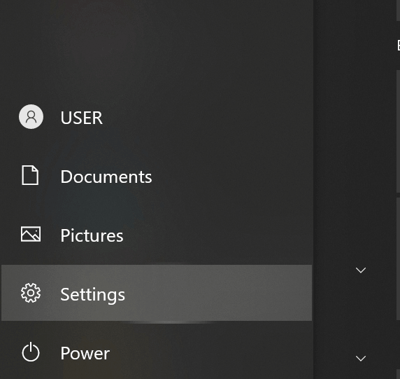 click settings