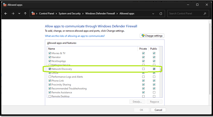 configure windows firewall